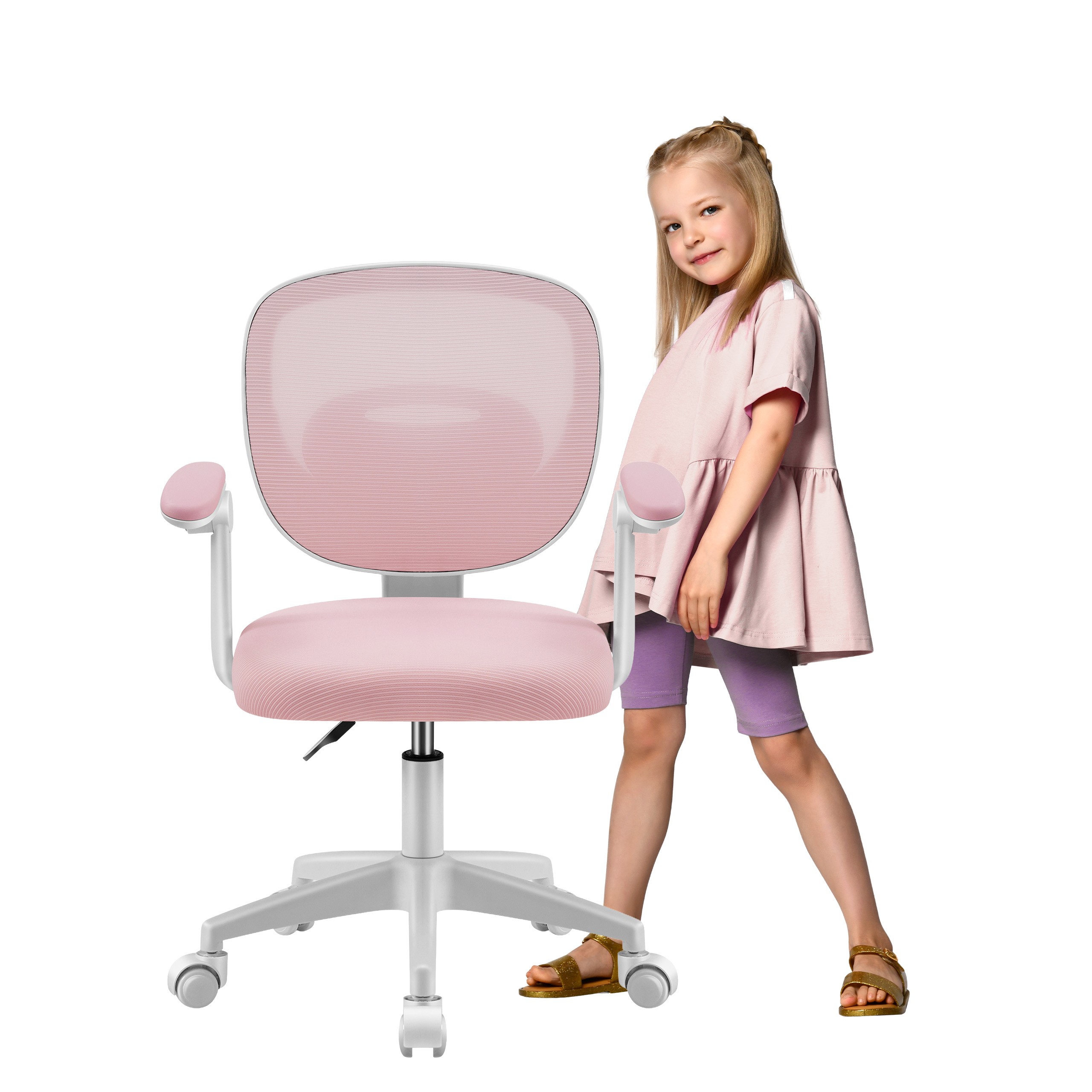 Fotel do biurka dla dziecka Mark Adler Junior 3.0 Pink